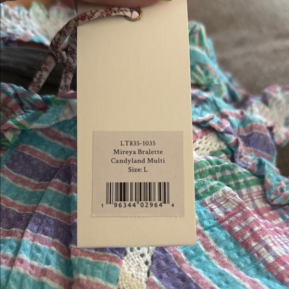 NWT LoveShackFancy Mireya Plaid Ruffle Bralette - Picture 2 of 5